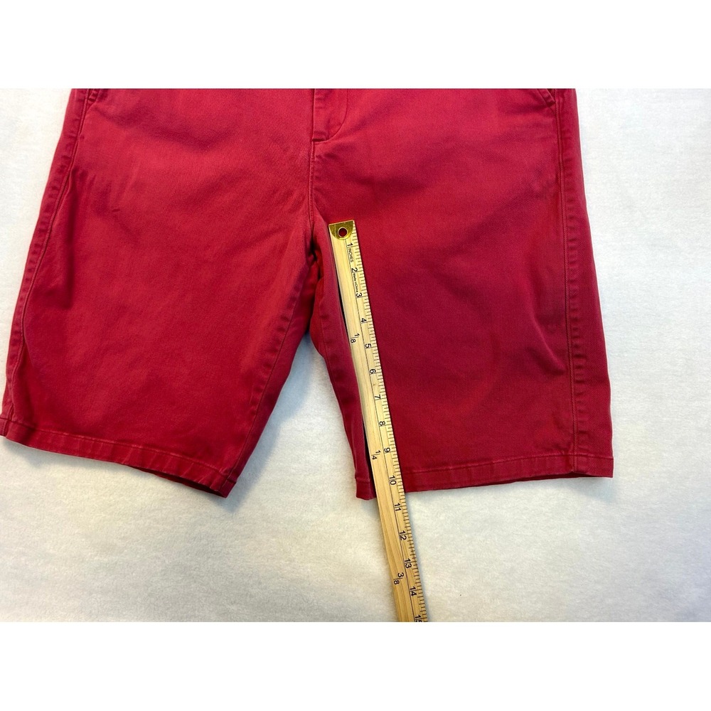 JOHNNIE-O Men's Neal Stretch Twill Casual Shorts Malibu Faded Red Wine Size 35 - Picture 5 of 14